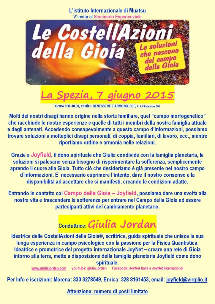 Le CostellAzioni della Gioia a La Spezia